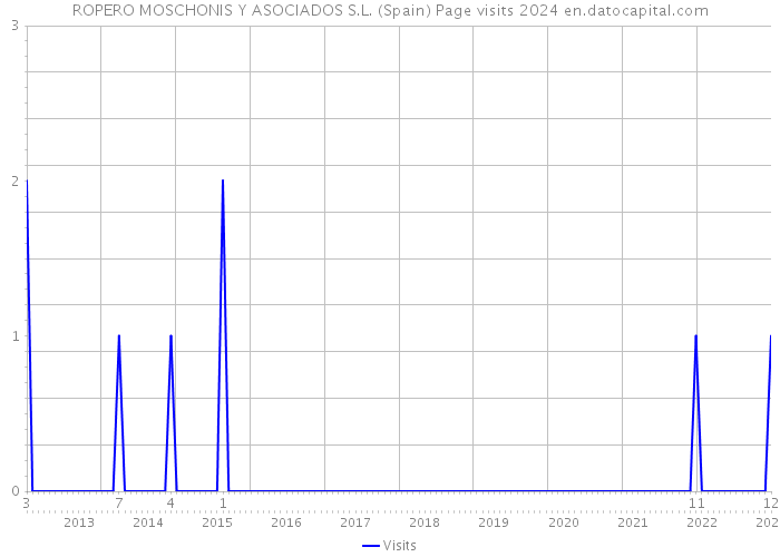ROPERO MOSCHONIS Y ASOCIADOS S.L. (Spain) Page visits 2024 