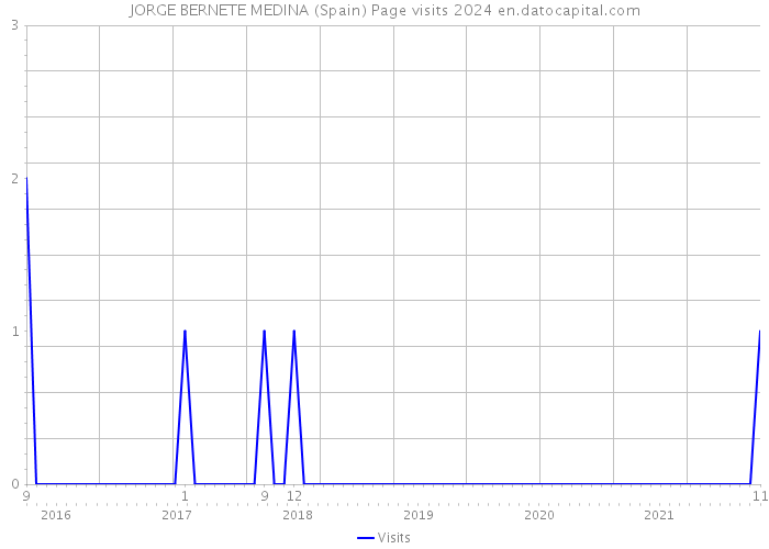 JORGE BERNETE MEDINA (Spain) Page visits 2024 