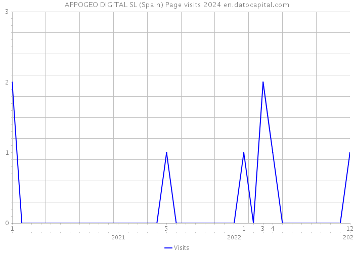 APPOGEO DIGITAL SL (Spain) Page visits 2024 