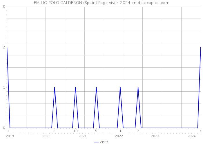 EMILIO POLO CALDERON (Spain) Page visits 2024 