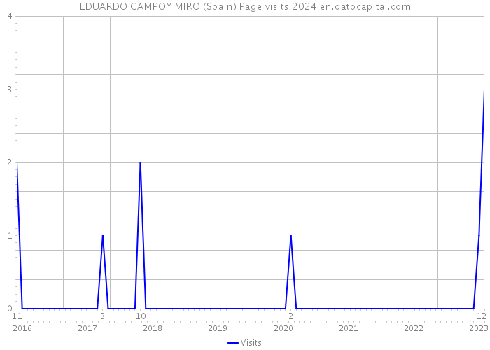 EDUARDO CAMPOY MIRO (Spain) Page visits 2024 