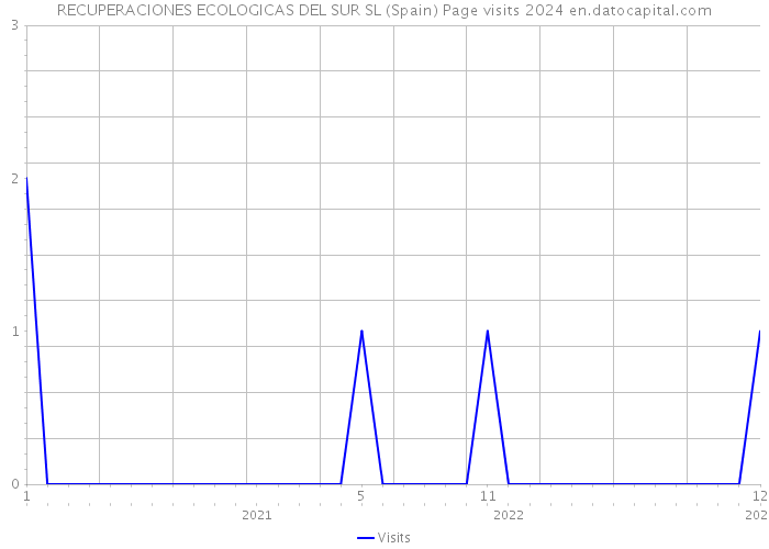 RECUPERACIONES ECOLOGICAS DEL SUR SL (Spain) Page visits 2024 