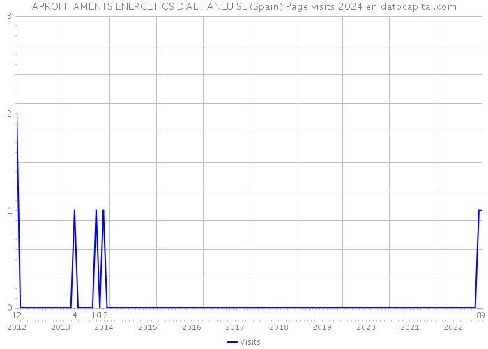 APROFITAMENTS ENERGETICS D'ALT ANEU SL (Spain) Page visits 2024 