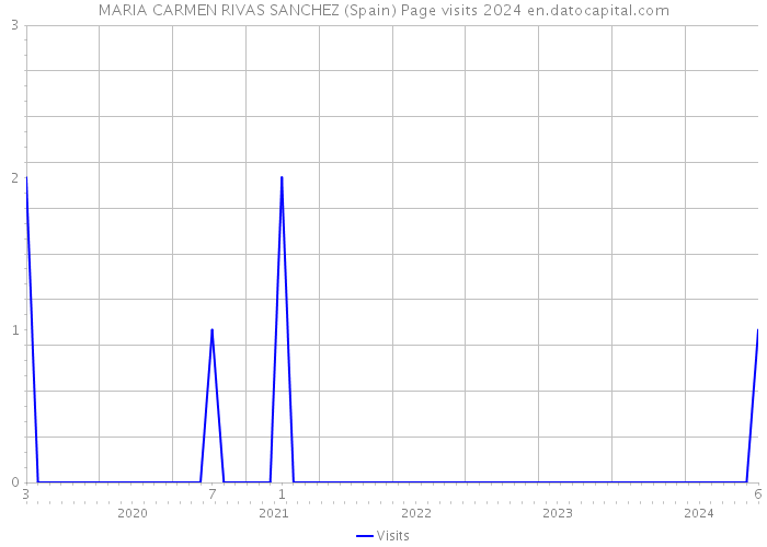 MARIA CARMEN RIVAS SANCHEZ (Spain) Page visits 2024 