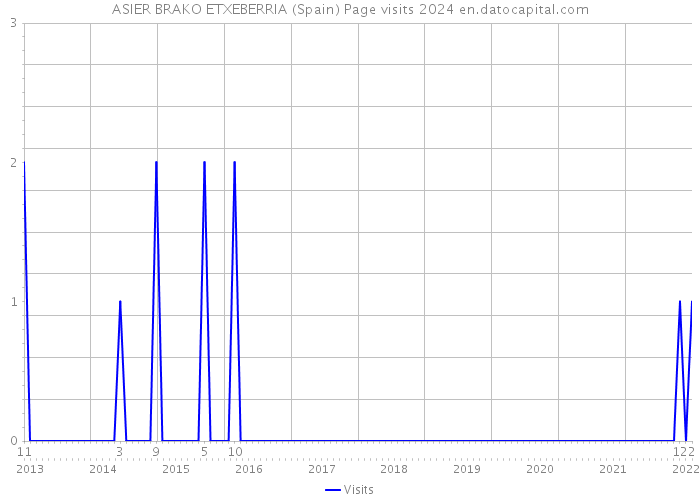 ASIER BRAKO ETXEBERRIA (Spain) Page visits 2024 