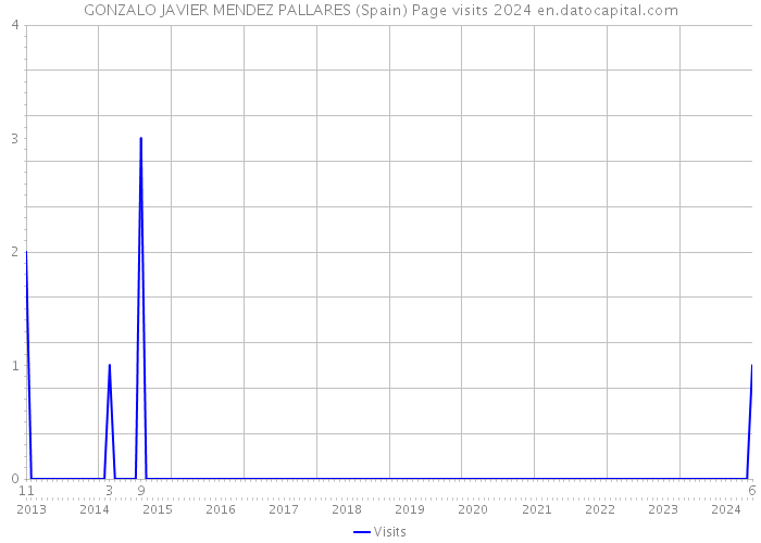 GONZALO JAVIER MENDEZ PALLARES (Spain) Page visits 2024 