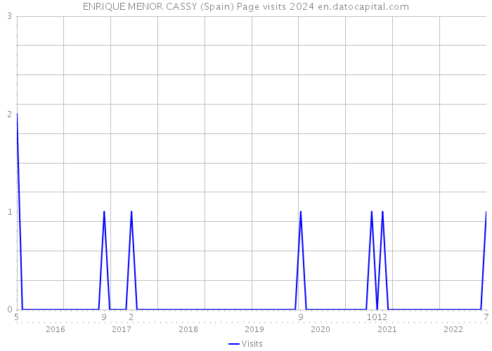 ENRIQUE MENOR CASSY (Spain) Page visits 2024 