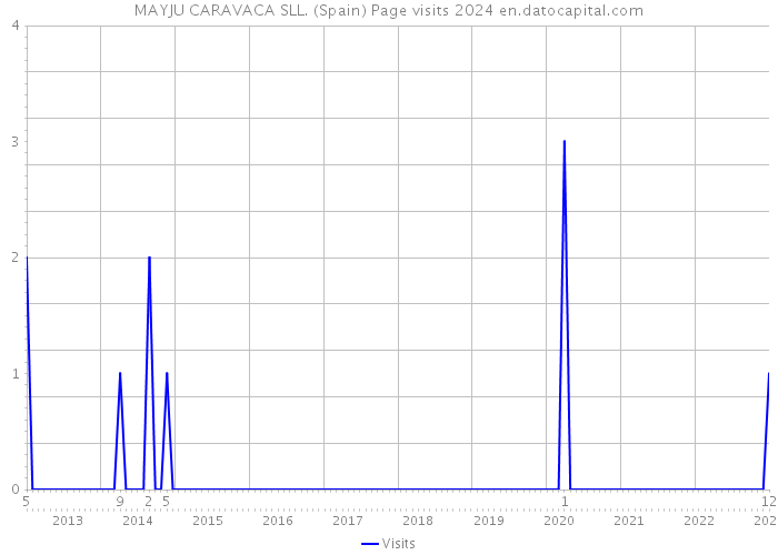 MAYJU CARAVACA SLL. (Spain) Page visits 2024 