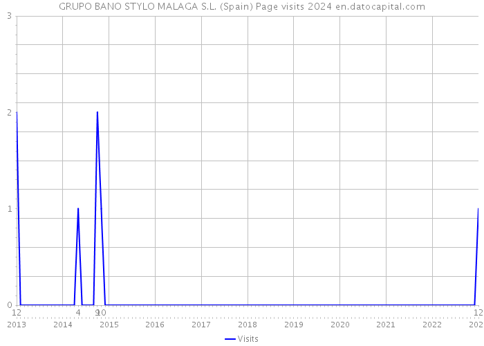 GRUPO BANO STYLO MALAGA S.L. (Spain) Page visits 2024 