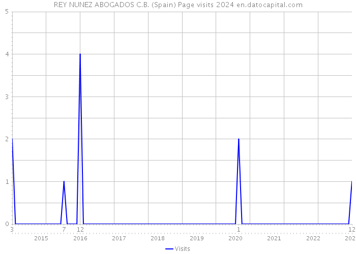 REY NUNEZ ABOGADOS C.B. (Spain) Page visits 2024 