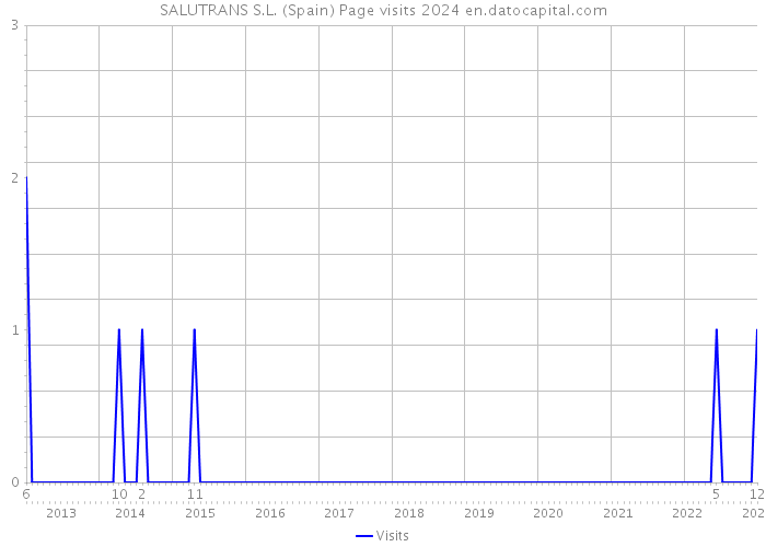 SALUTRANS S.L. (Spain) Page visits 2024 