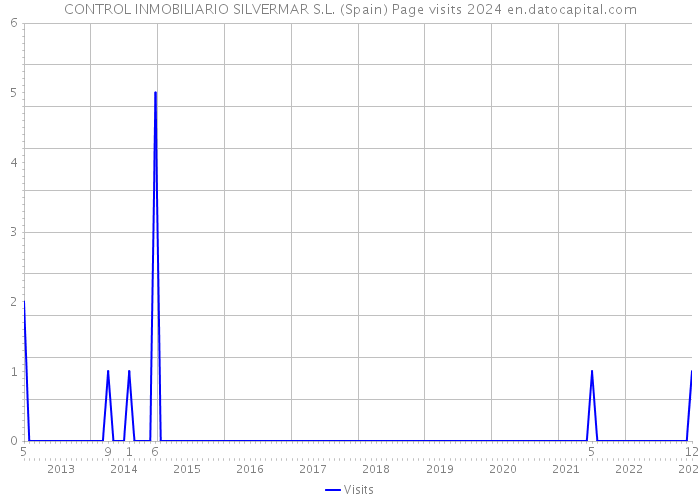 CONTROL INMOBILIARIO SILVERMAR S.L. (Spain) Page visits 2024 