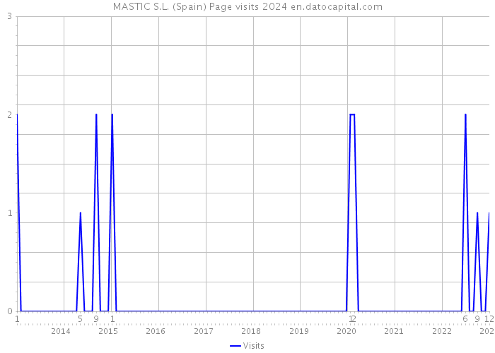 MASTIC S.L. (Spain) Page visits 2024 