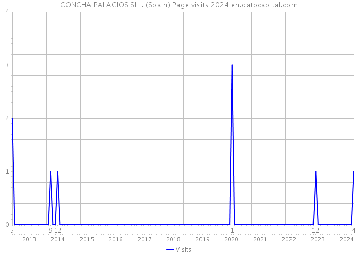 CONCHA PALACIOS SLL. (Spain) Page visits 2024 
