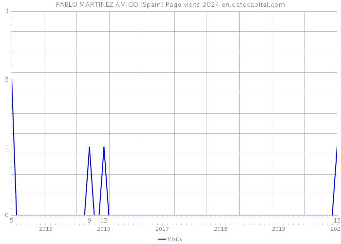 PABLO MARTINEZ AMIGO (Spain) Page visits 2024 