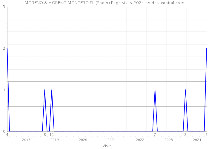 MORENO & MORENO MONTERO SL (Spain) Page visits 2024 