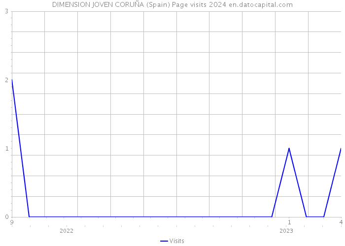 DIMENSION JOVEN CORUÑA (Spain) Page visits 2024 