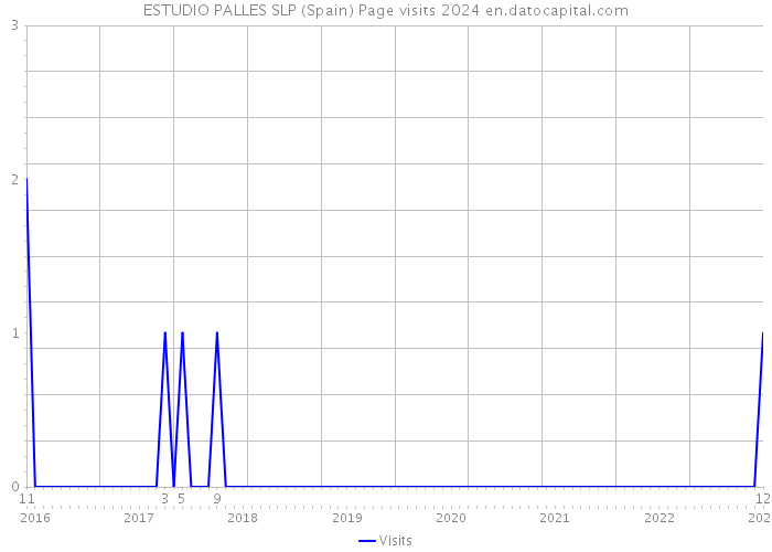 ESTUDIO PALLES SLP (Spain) Page visits 2024 