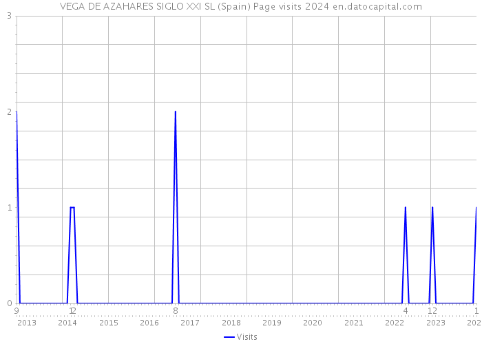 VEGA DE AZAHARES SIGLO XXI SL (Spain) Page visits 2024 