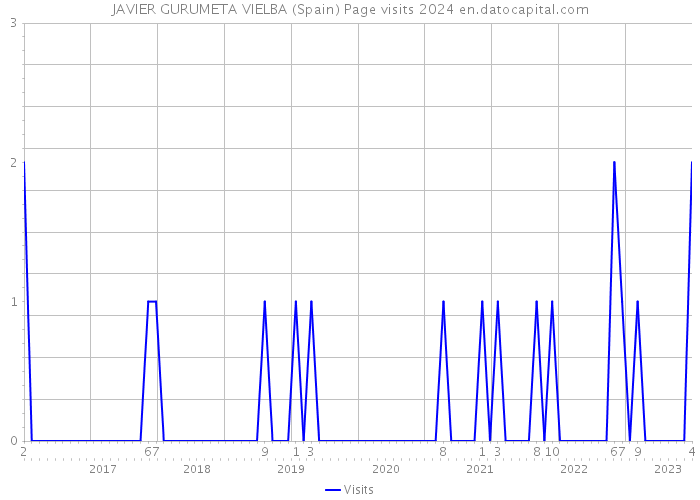 JAVIER GURUMETA VIELBA (Spain) Page visits 2024 