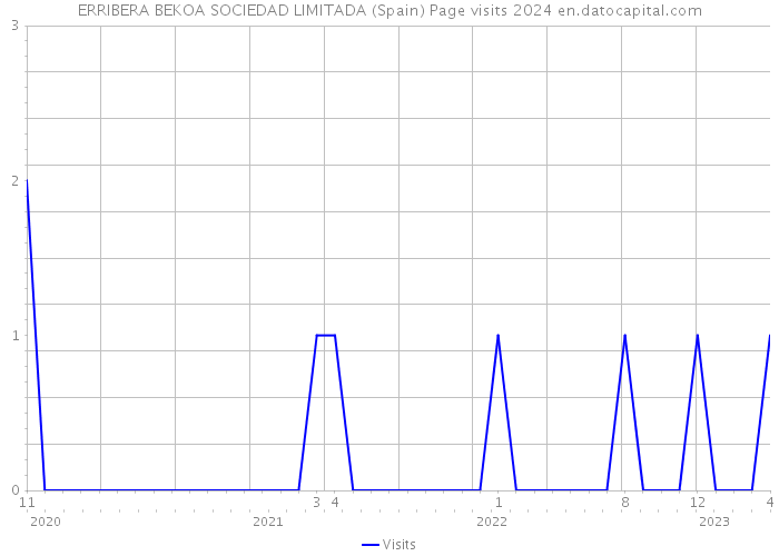 ERRIBERA BEKOA SOCIEDAD LIMITADA (Spain) Page visits 2024 