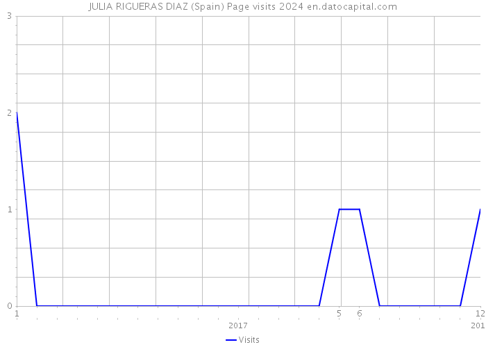 JULIA RIGUERAS DIAZ (Spain) Page visits 2024 