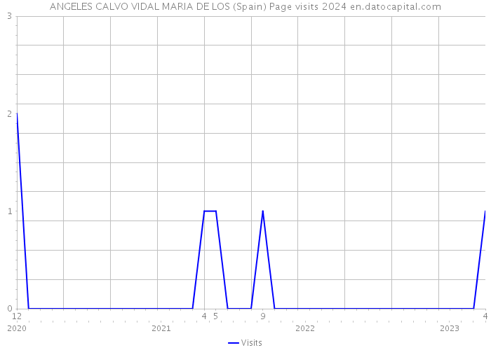 ANGELES CALVO VIDAL MARIA DE LOS (Spain) Page visits 2024 