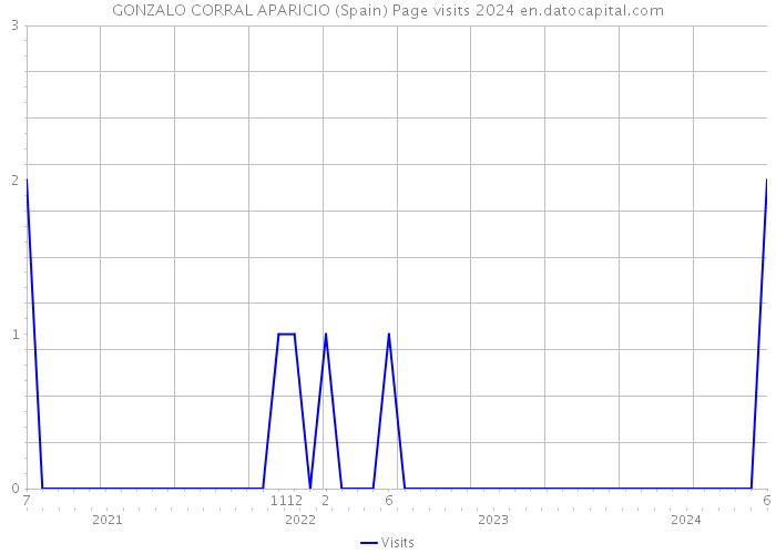 GONZALO CORRAL APARICIO (Spain) Page visits 2024 