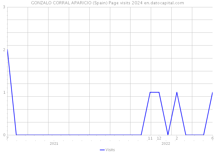 GONZALO CORRAL APARICIO (Spain) Page visits 2024 