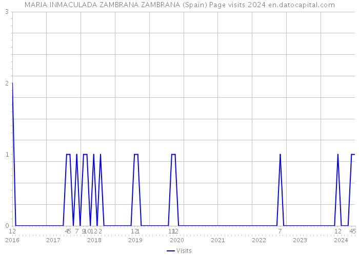 MARIA INMACULADA ZAMBRANA ZAMBRANA (Spain) Page visits 2024 