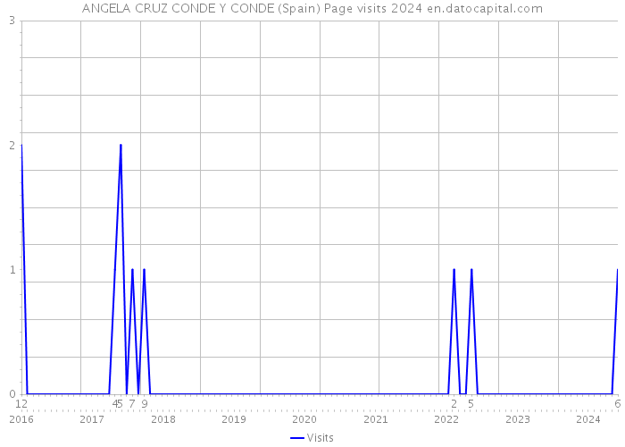 ANGELA CRUZ CONDE Y CONDE (Spain) Page visits 2024 
