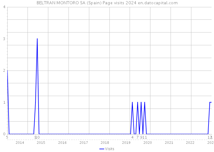 BELTRAN MONTORO SA (Spain) Page visits 2024 
