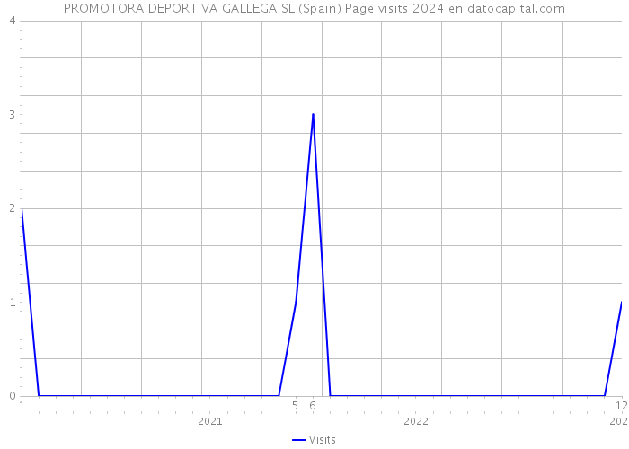 PROMOTORA DEPORTIVA GALLEGA SL (Spain) Page visits 2024 