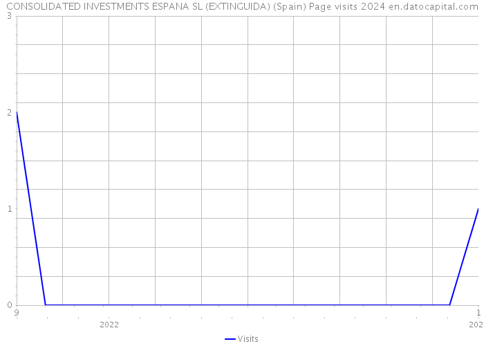 CONSOLIDATED INVESTMENTS ESPANA SL (EXTINGUIDA) (Spain) Page visits 2024 