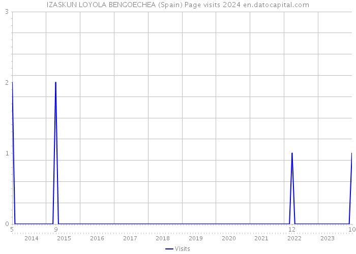 IZASKUN LOYOLA BENGOECHEA (Spain) Page visits 2024 