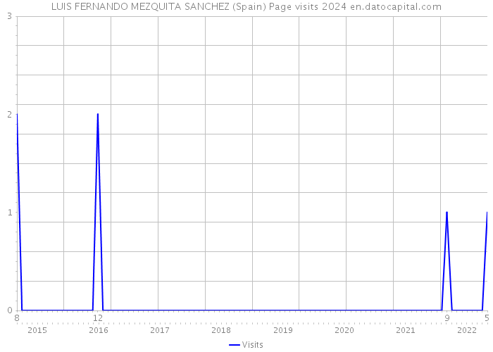 LUIS FERNANDO MEZQUITA SANCHEZ (Spain) Page visits 2024 
