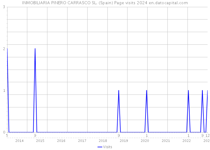 INMOBILIARIA PINERO CARRASCO SL. (Spain) Page visits 2024 