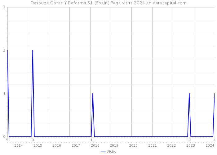 Desouza Obras Y Reforma S.L (Spain) Page visits 2024 