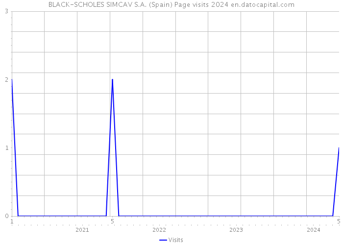 BLACK-SCHOLES SIMCAV S.A. (Spain) Page visits 2024 