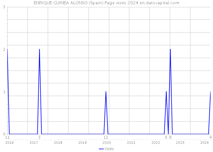 ENRIQUE GUINEA ALONSO (Spain) Page visits 2024 