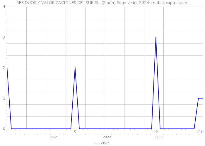 RESIDUOS Y VALORIZACIONES DEL SUR SL. (Spain) Page visits 2024 