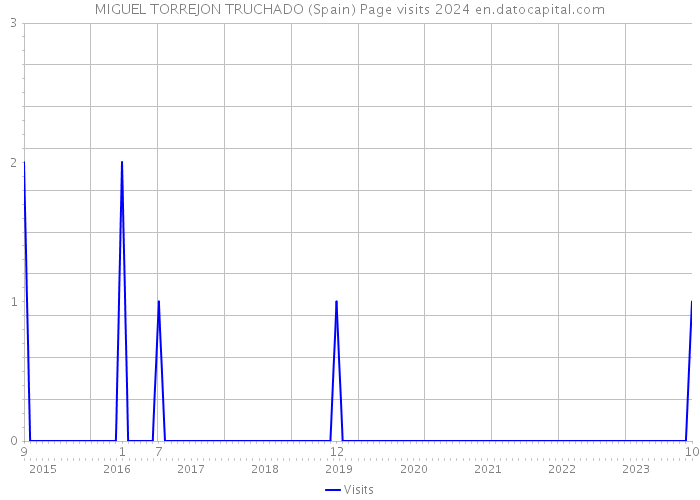 MIGUEL TORREJON TRUCHADO (Spain) Page visits 2024 