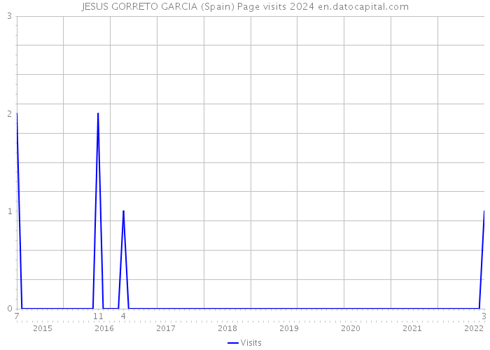 JESUS GORRETO GARCIA (Spain) Page visits 2024 