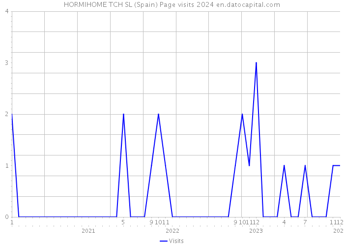 HORMIHOME TCH SL (Spain) Page visits 2024 