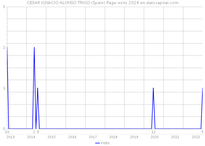 CESAR IGNACIO ALONSO TRIGO (Spain) Page visits 2024 