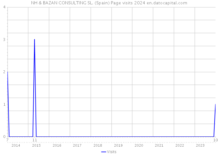 NH & BAZAN CONSULTING SL. (Spain) Page visits 2024 