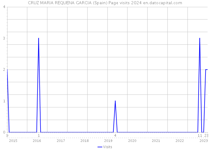 CRUZ MARIA REQUENA GARCIA (Spain) Page visits 2024 