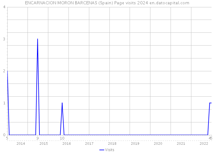ENCARNACION MORON BARCENAS (Spain) Page visits 2024 