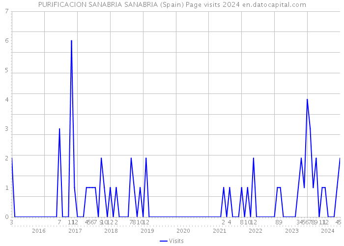 PURIFICACION SANABRIA SANABRIA (Spain) Page visits 2024 