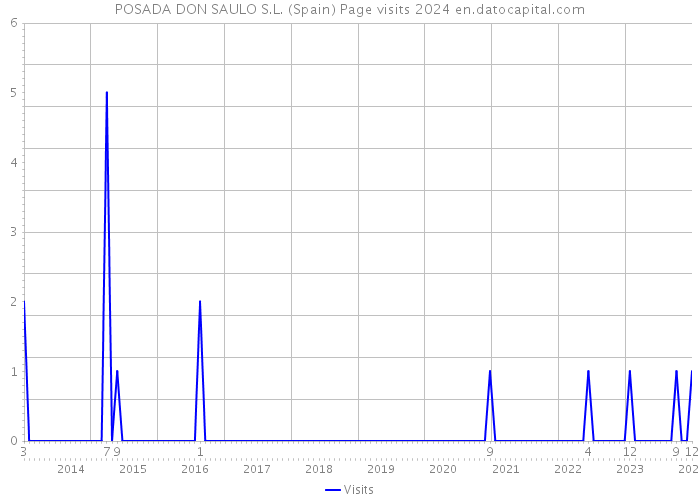 POSADA DON SAULO S.L. (Spain) Page visits 2024 